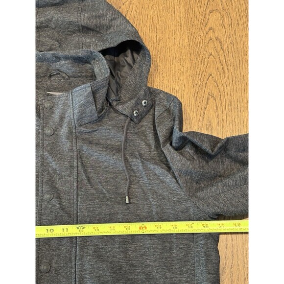 Vince Hooded Full Zip Parka Jacket Men’s Size S Black Snap Zip Pockets MSRP $645 - Picture 12 of 14